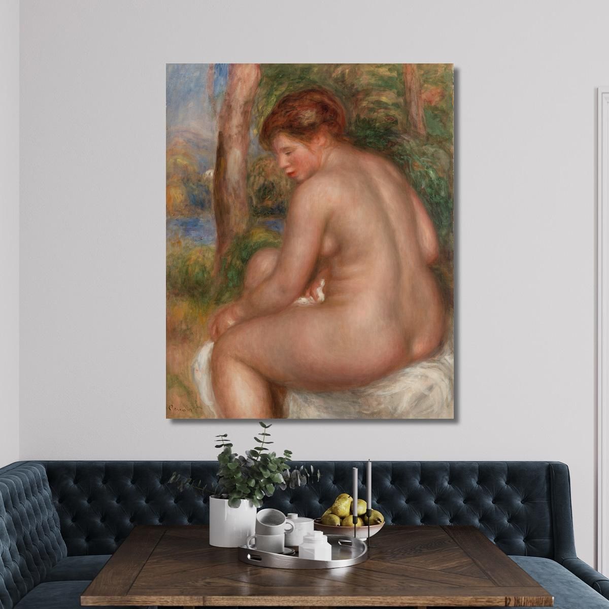 Bather Three-Quarter View Pierre-Auguste Renoir par160 canvas print 