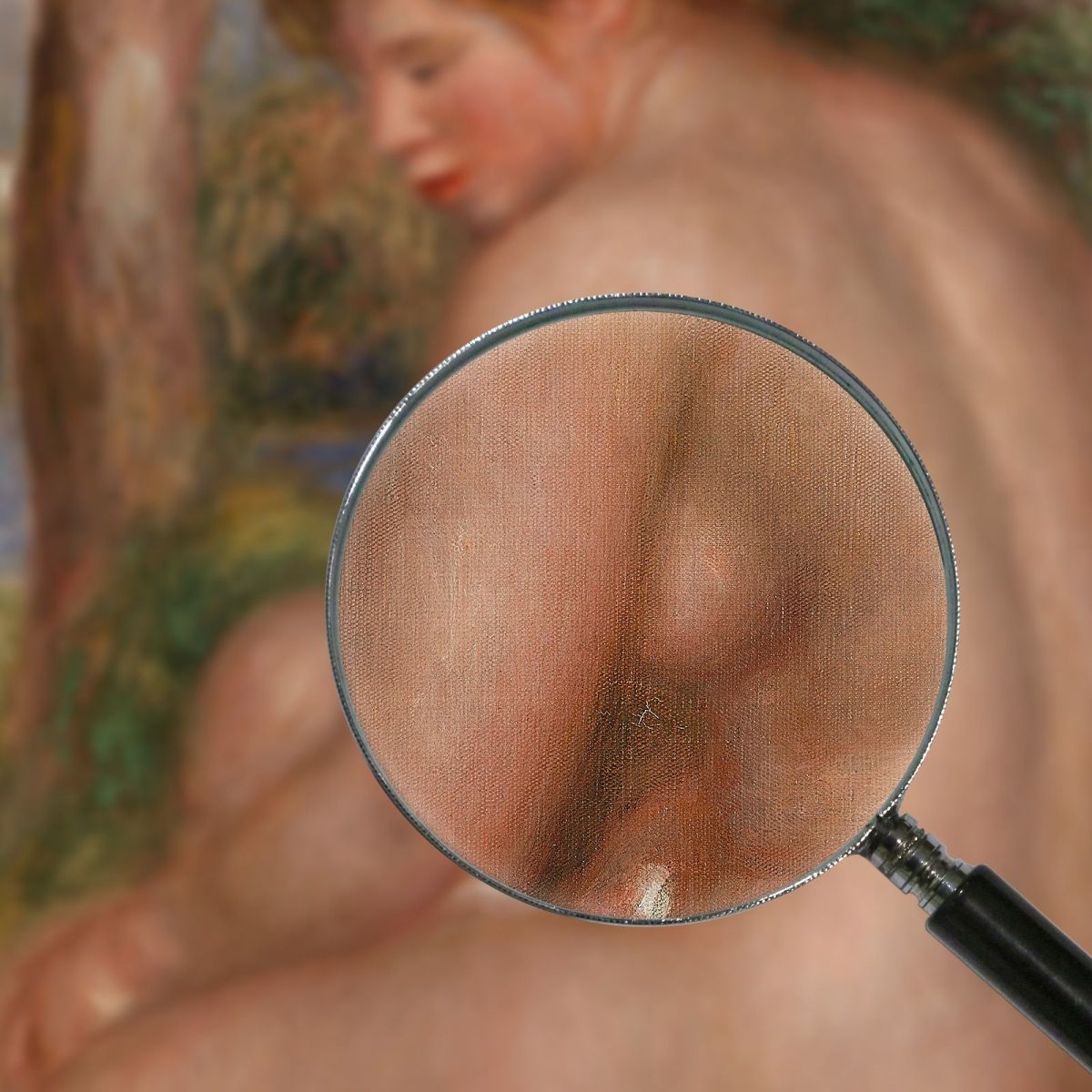 Bather Three-Quarter View Pierre-Auguste Renoir par160 canvas print