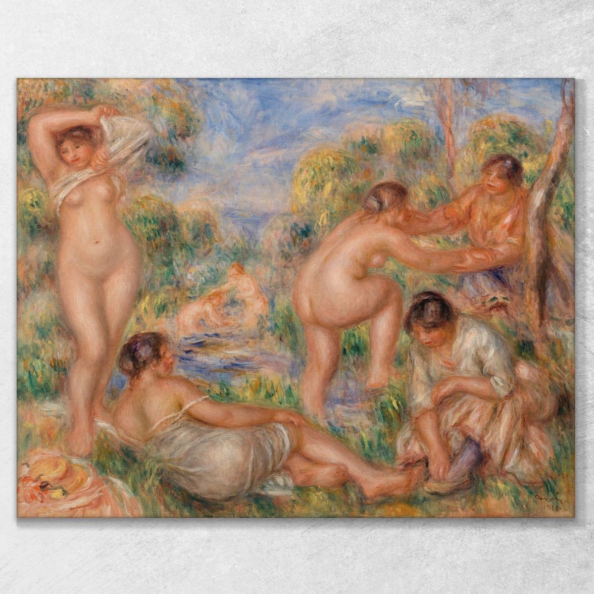 Bathing Group Pierre-Auguste Renoir par162 canvas print 