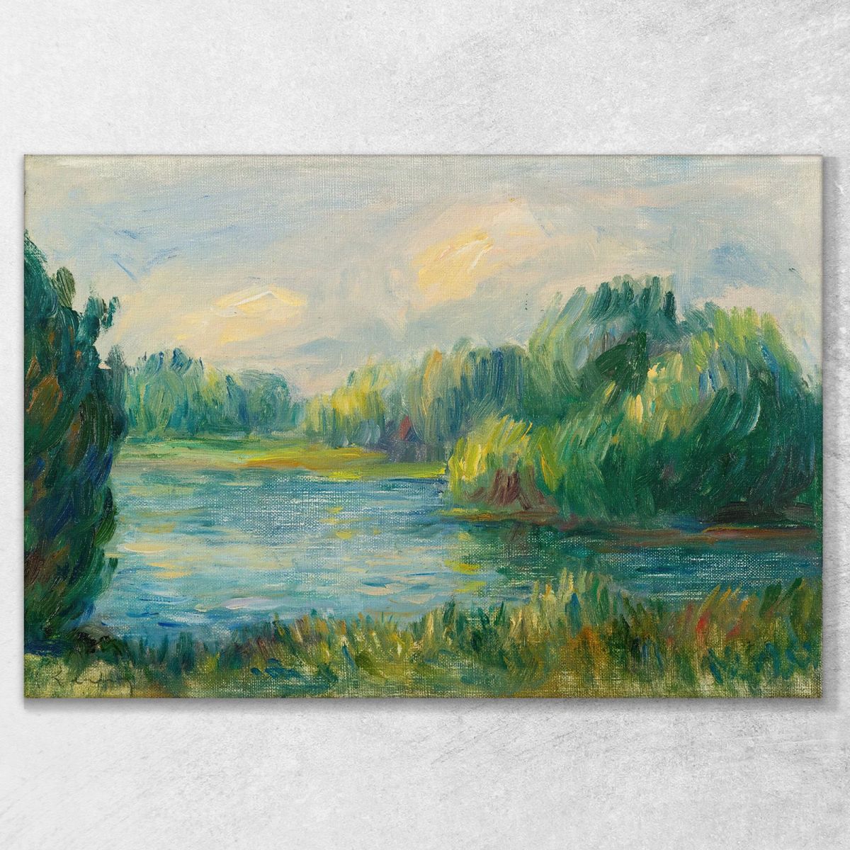 Riverside Pierre-Auguste Renoir par165 canvas print 