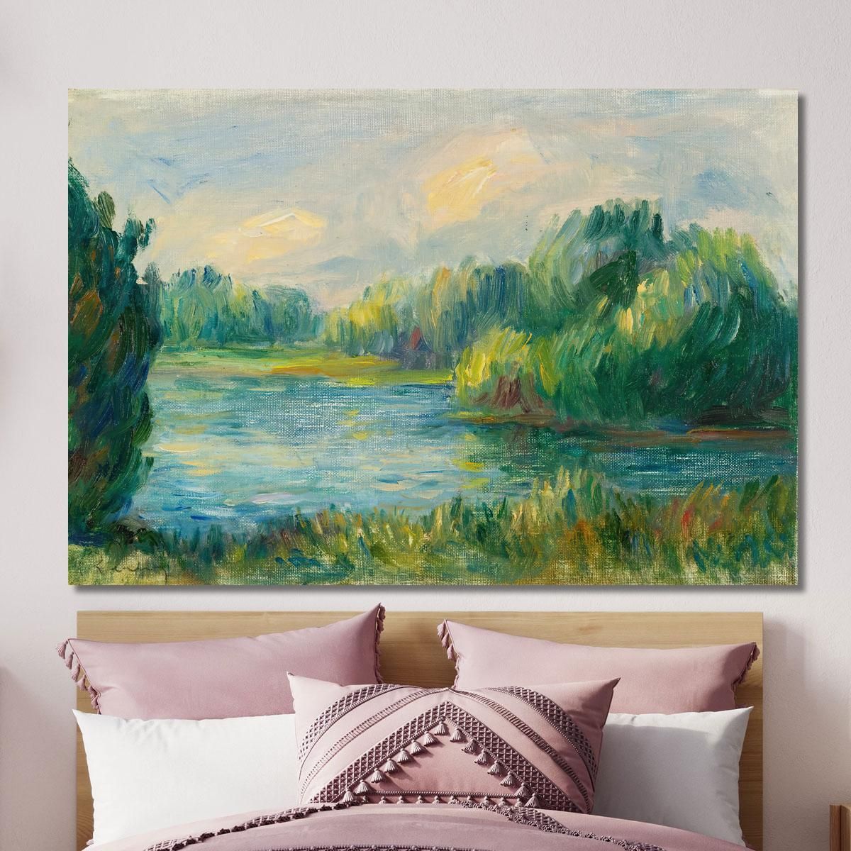 Riverside Pierre-Auguste Renoir par165 canvas print 