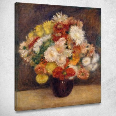 Bouquet Of Chrysanthemums Pierre-Auguste Renoir par169 canvas print 