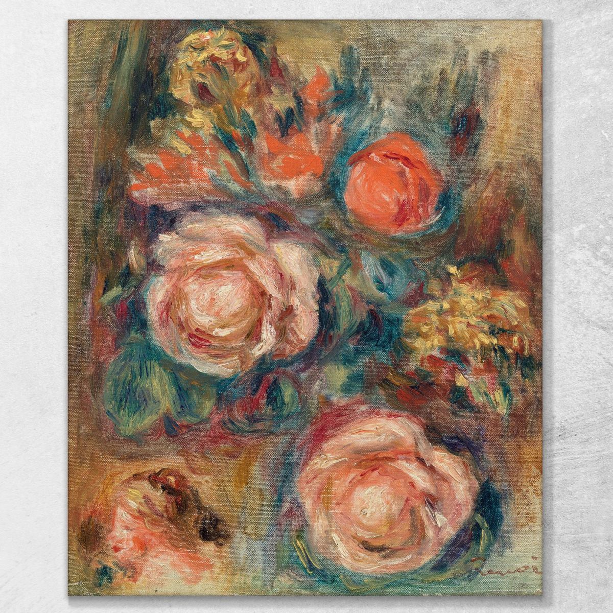 Bouquet Of Roses Pierre-Auguste Renoir par170 canvas print 