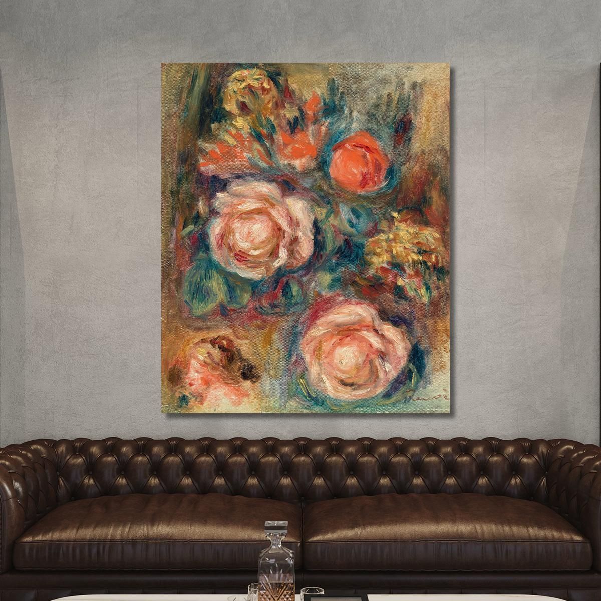 Bouquet Of Roses Pierre-Auguste Renoir par170 canvas print 