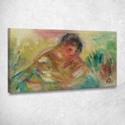 Bust Of A Woman Fragment Pierre-Auguste Renoir par172 canvas print 
