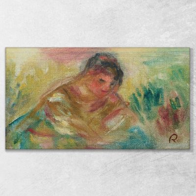 Bust Of A Woman Fragment Pierre-Auguste Renoir par172 canvas print 