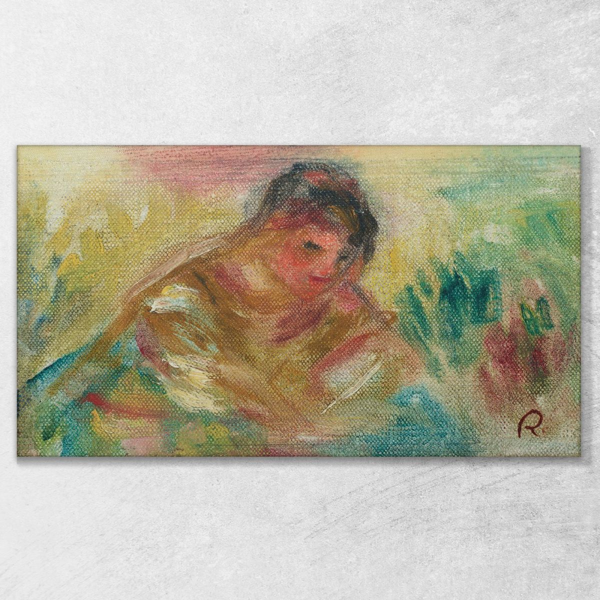 Bust Of A Woman Fragment Pierre-Auguste Renoir par172 canvas print 