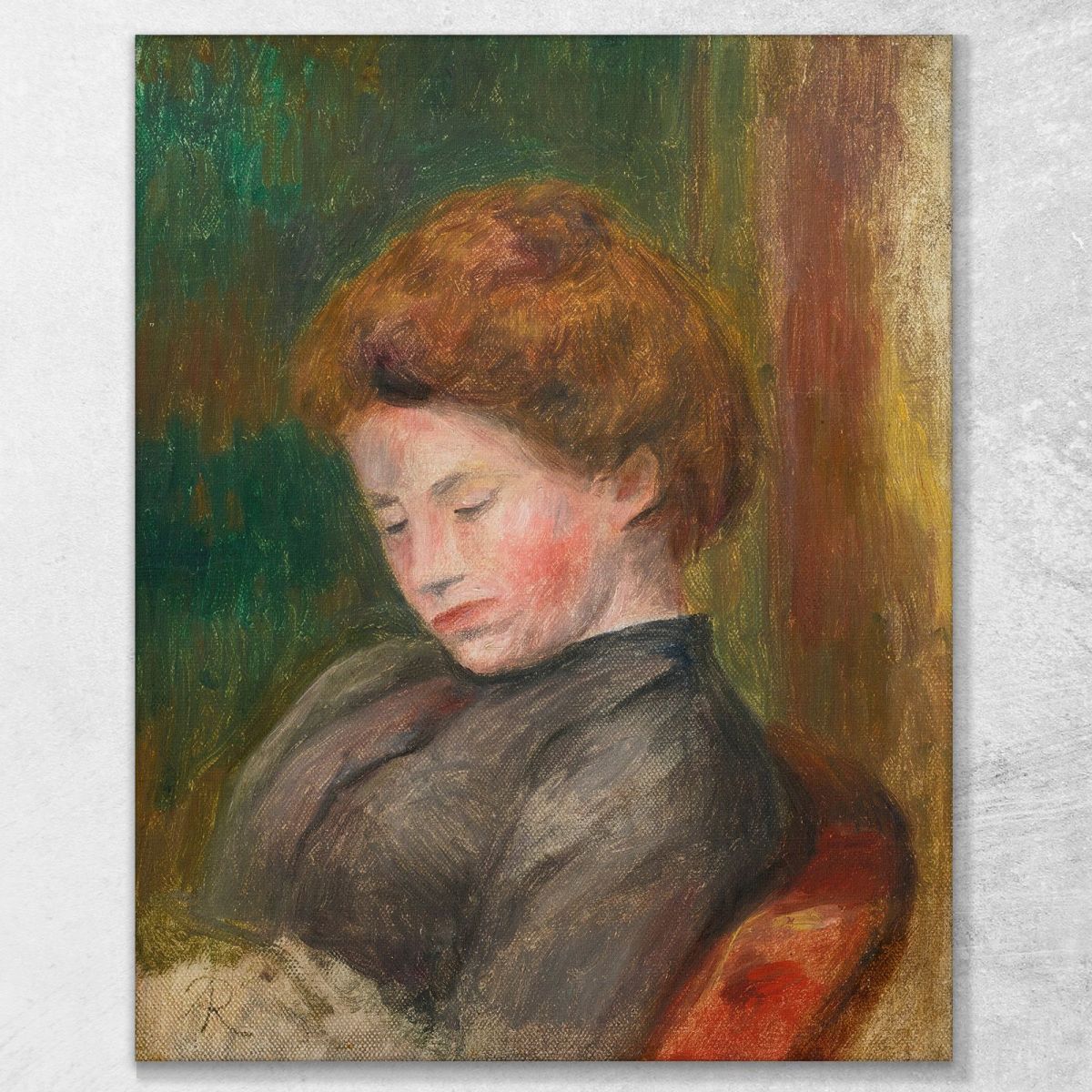 Bust Of Woman Pierre-Auguste Renoir par175 canvas print 