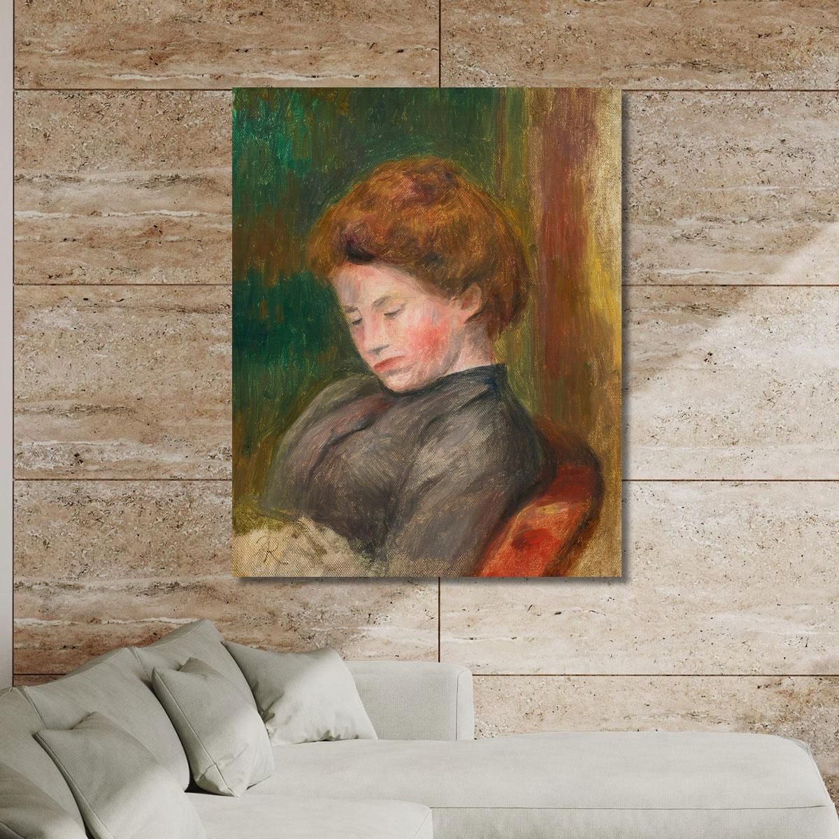 Bust Of Woman Pierre-Auguste Renoir par175 canvas print 