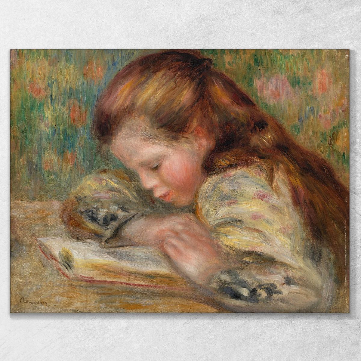 Child Reading Child Reading Pierre-Auguste Renoir par178 canvas print 