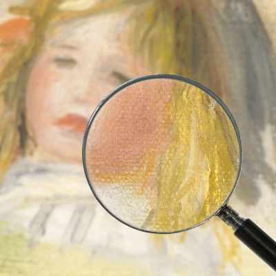 Child With Blond Hair Pierre-Auguste Renoir par180 canvas print
