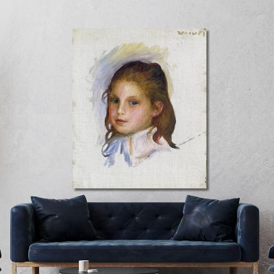 Child With Brown Hair Pierre-Auguste Renoir par181 canvas print 
