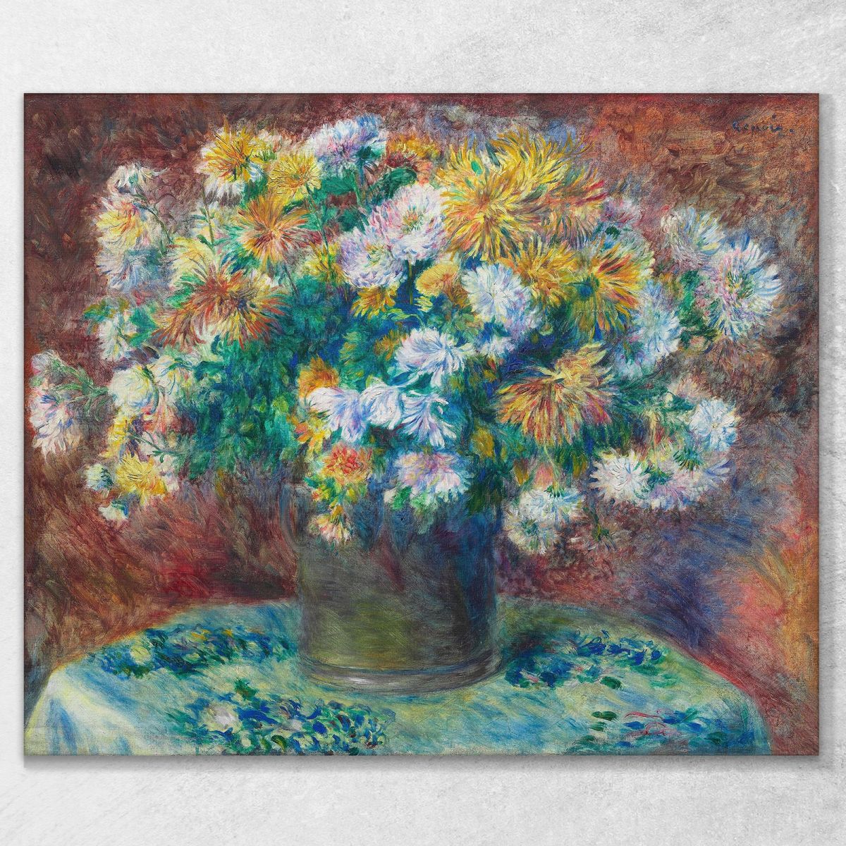Chrysanthemums Pierre-Auguste Renoir par184 canvas print 