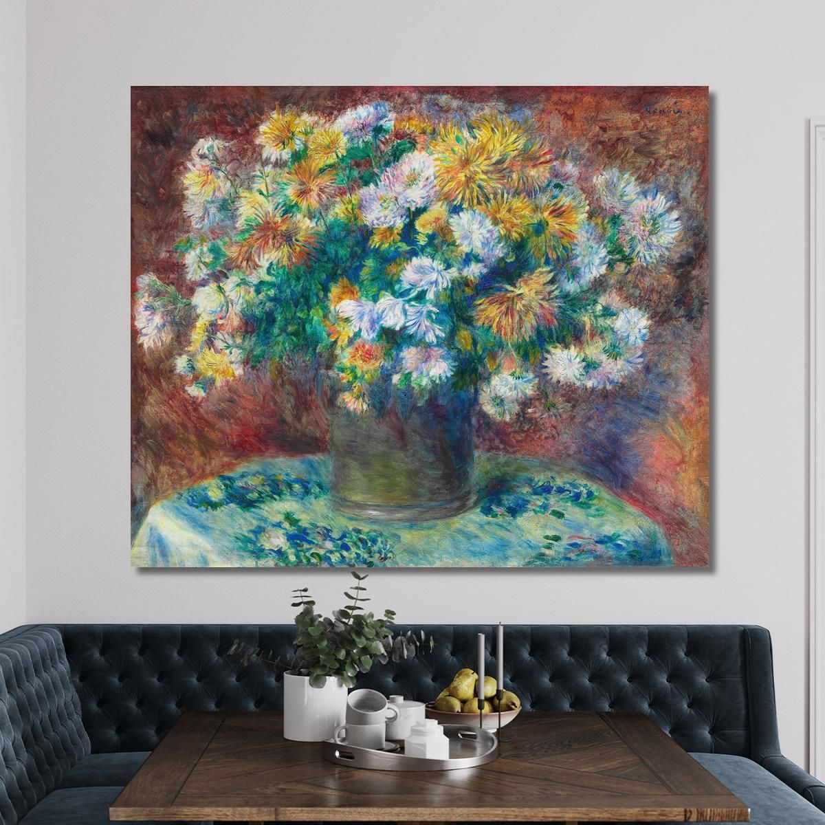 Chrysanthemums Pierre-Auguste Renoir par184 canvas print 