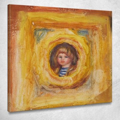 Claude Renoir In Medallion Pierre-Auguste Renoir par187 canvas print 