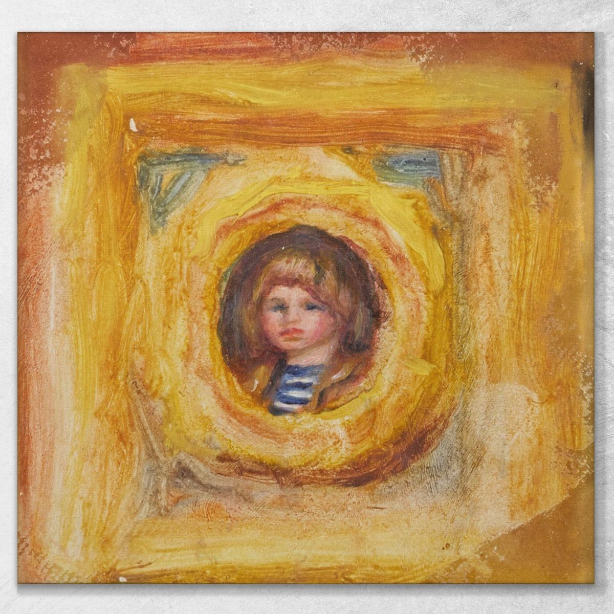 Claude Renoir In Medallion Pierre-Auguste Renoir par187 canvas print 