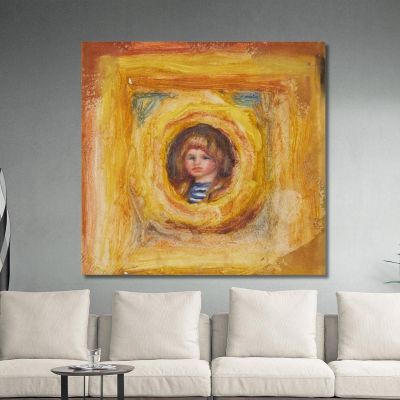Claude Renoir In Medallion Pierre-Auguste Renoir par187 canvas print 