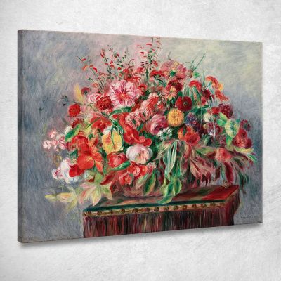 Basket Of Flowers Pierre-Auguste Renoir par193 canvas print 