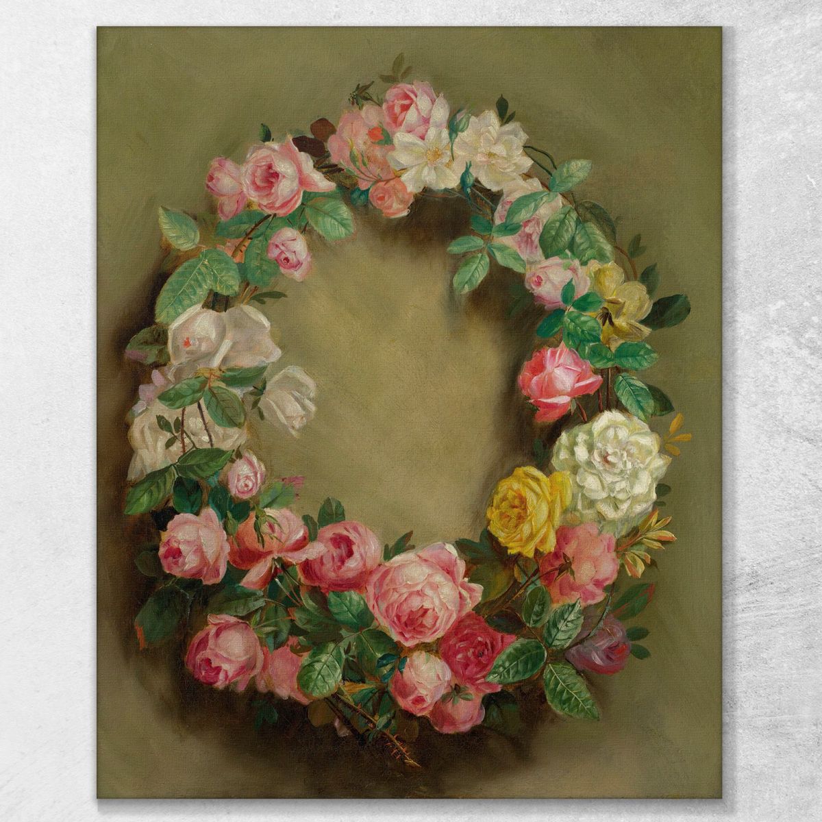 Wreath Of Roses Pierre-Auguste Renoir par194 canvas print 