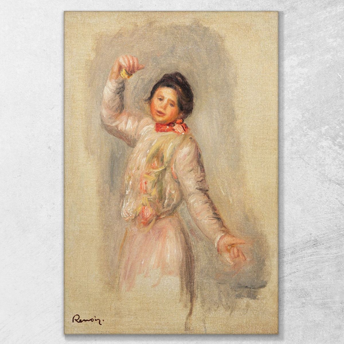Castanet Dancer Pierre-Auguste Renoir par195 canvas print 