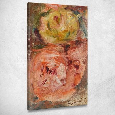 Two Roses Pierre-Auguste Renoir par198 canvas print 
