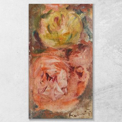 Two Roses Pierre-Auguste Renoir par198 canvas print 