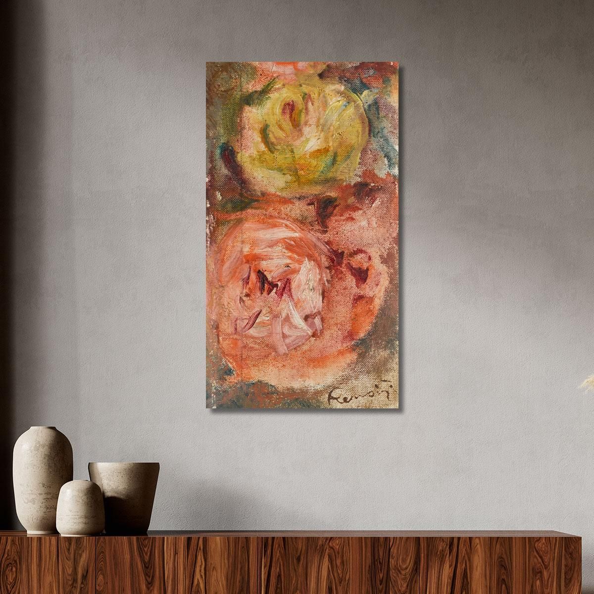 Two Roses Pierre-Auguste Renoir par198 canvas print 