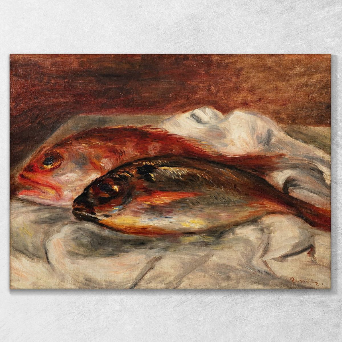 Sea Bream And Scorpion Fish Pierre-Auguste Renoir par200 canvas print 