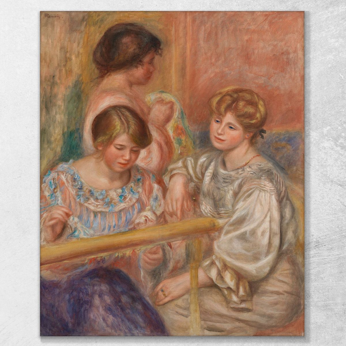 Embroiderers Pierre-Auguste Renoir par202 canvas print 