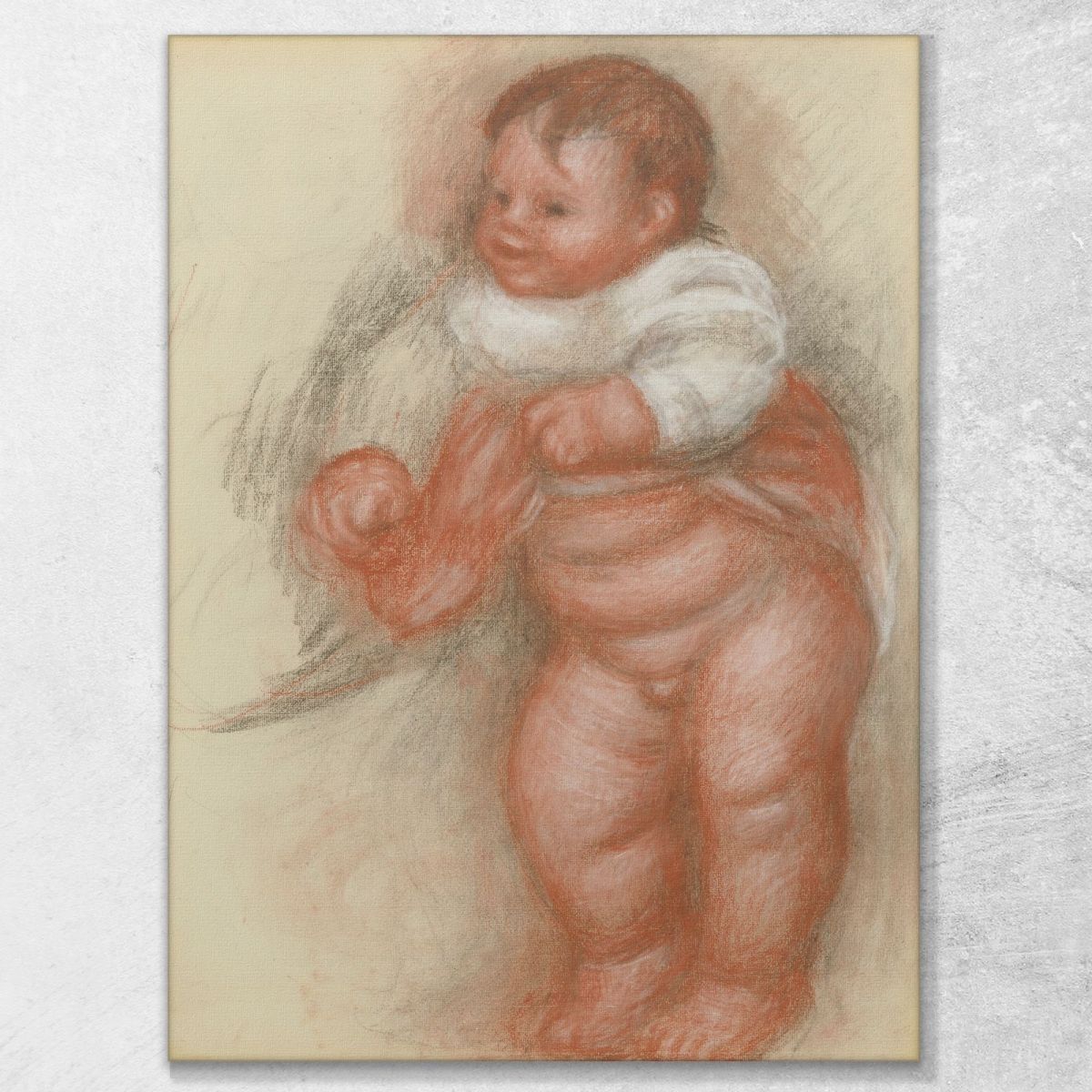 Naked Child Standing Pierre-Auguste Renoir par204 canvas print 