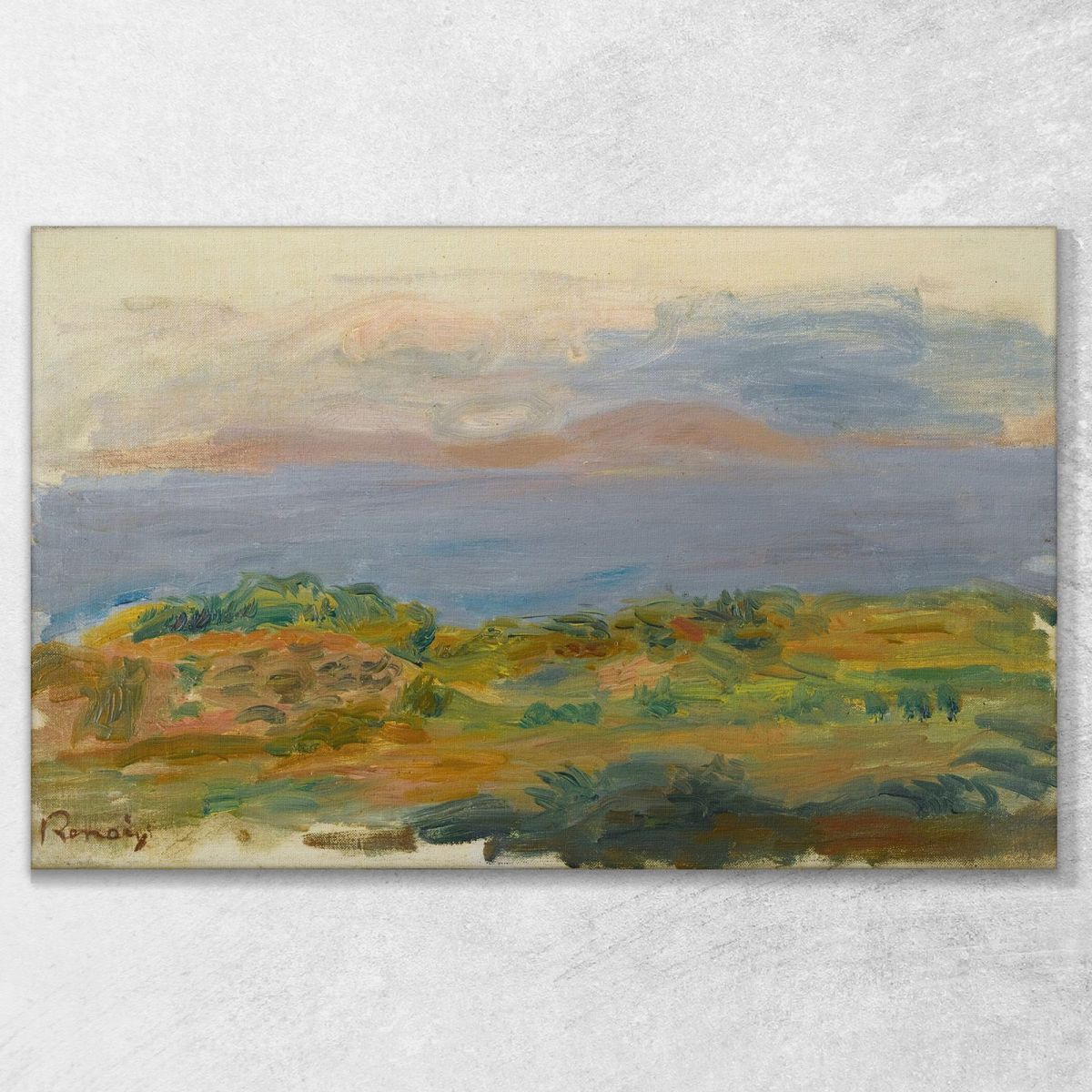 Green Cliff And Sea Pierre-Auguste Renoir par206 canvas print 