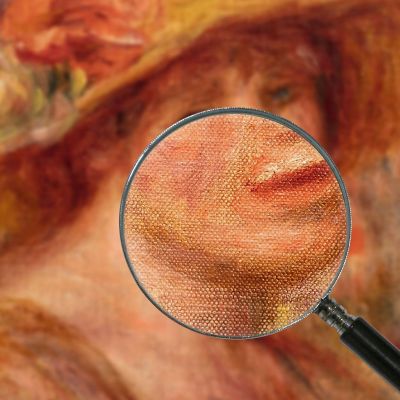 Woman In A Straw Hat Pierre-Auguste Renoir par209 canvas print