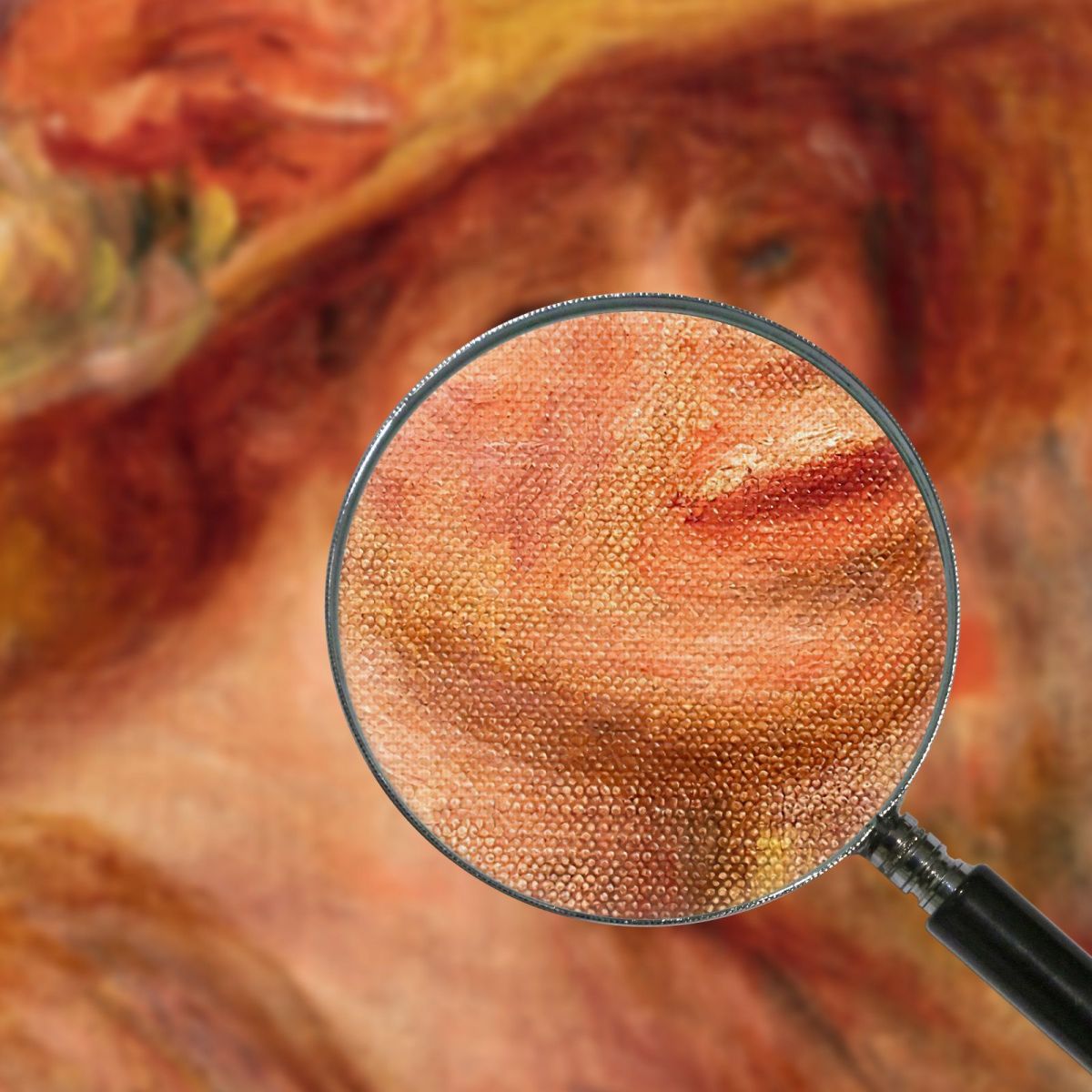 Woman In A Straw Hat Pierre-Auguste Renoir par209 canvas print