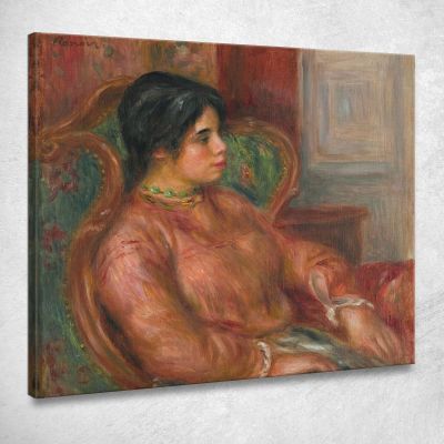 Woman In The Green Armchair Pierre-Auguste Renoir par211 canvas print 