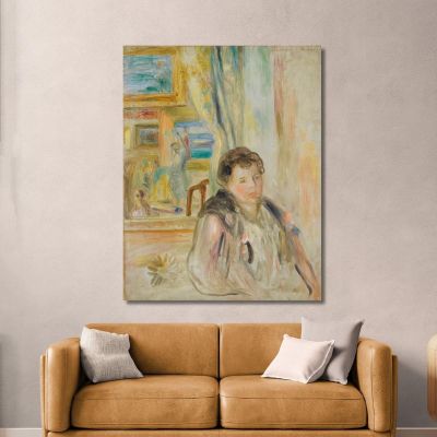 Woman In An Interior Pierre-Auguste Renoir par213 canvas print 