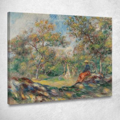 Woman In A Landscape Pierre-Auguste Renoir par214 canvas print 