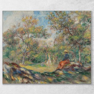 Woman In A Landscape Pierre-Auguste Renoir par214 canvas print 