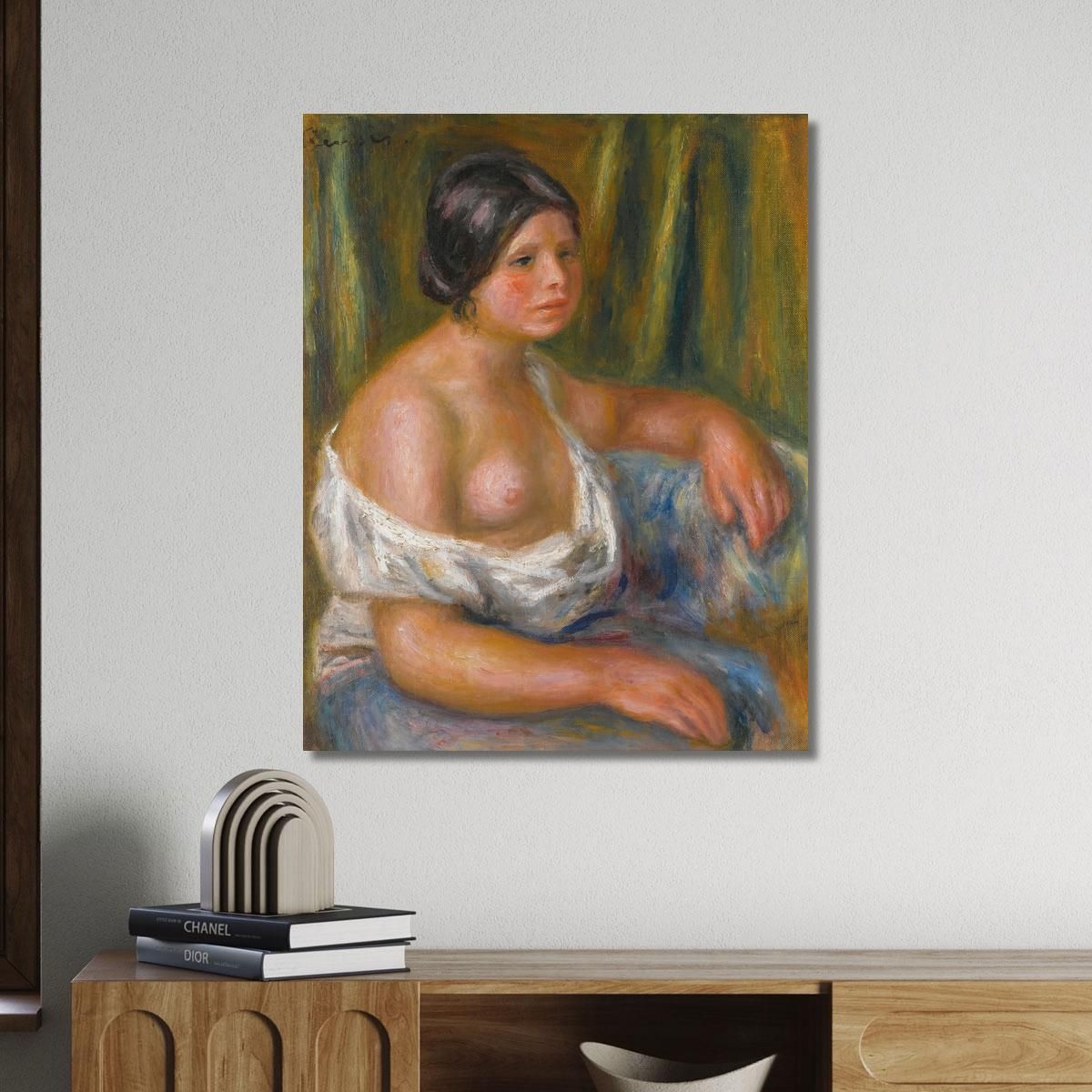 Woman In Blue Pierre-Auguste Renoir par215 canvas print 
