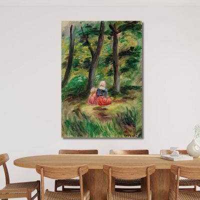 Woman And Child In A Landscape Pierre-Auguste Renoir par216 canvas print 