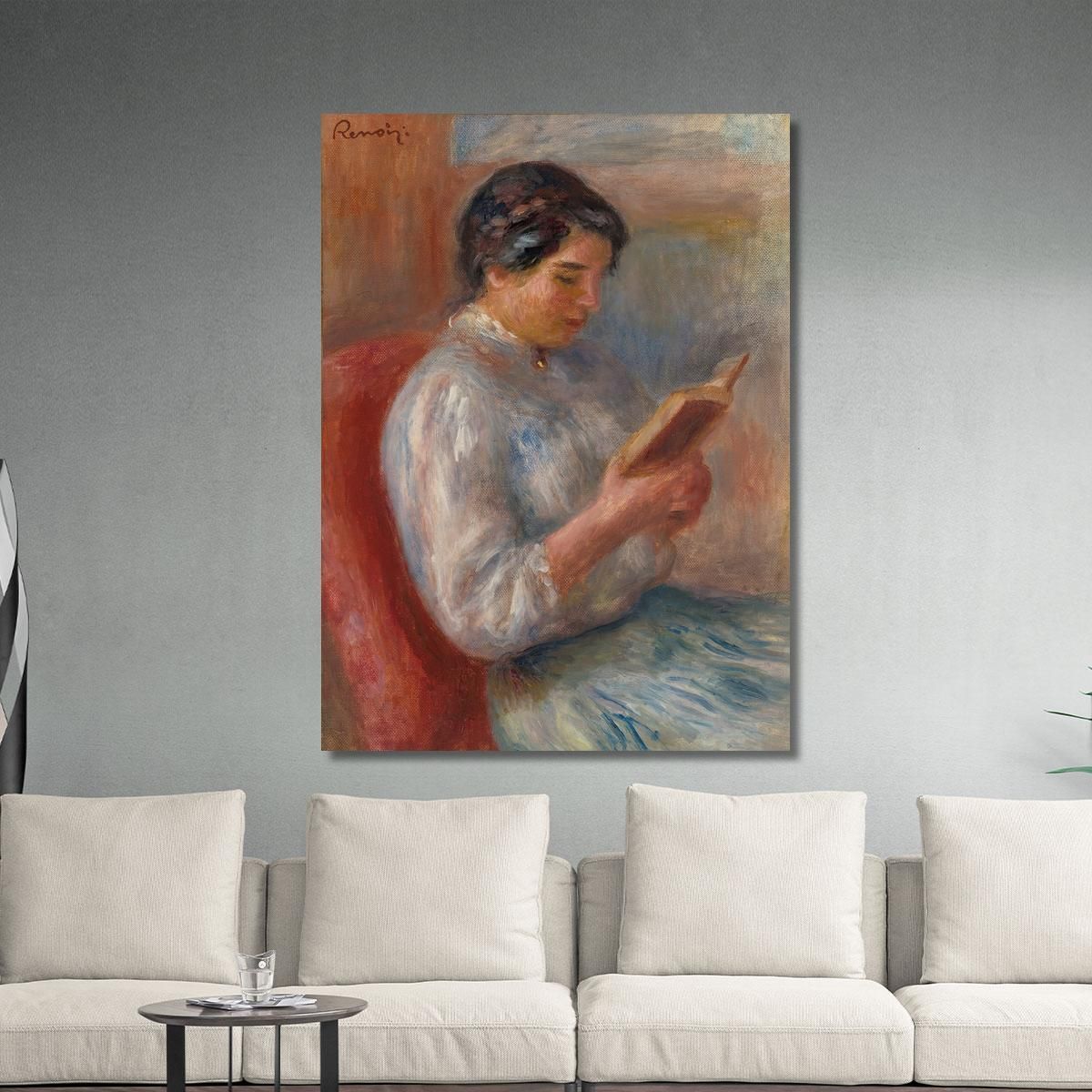 Woman Reading Pierre-Auguste Renoir par219 canvas print 