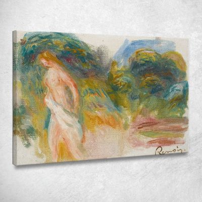 Naked Woman And Landscape Pierre-Auguste Renoir par223 canvas print 
