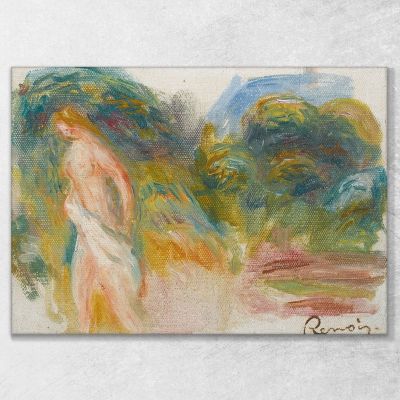 Naked Woman And Landscape Pierre-Auguste Renoir par223 canvas print 