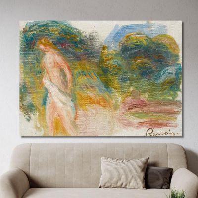 Naked Woman And Landscape Pierre-Auguste Renoir par223 canvas print 