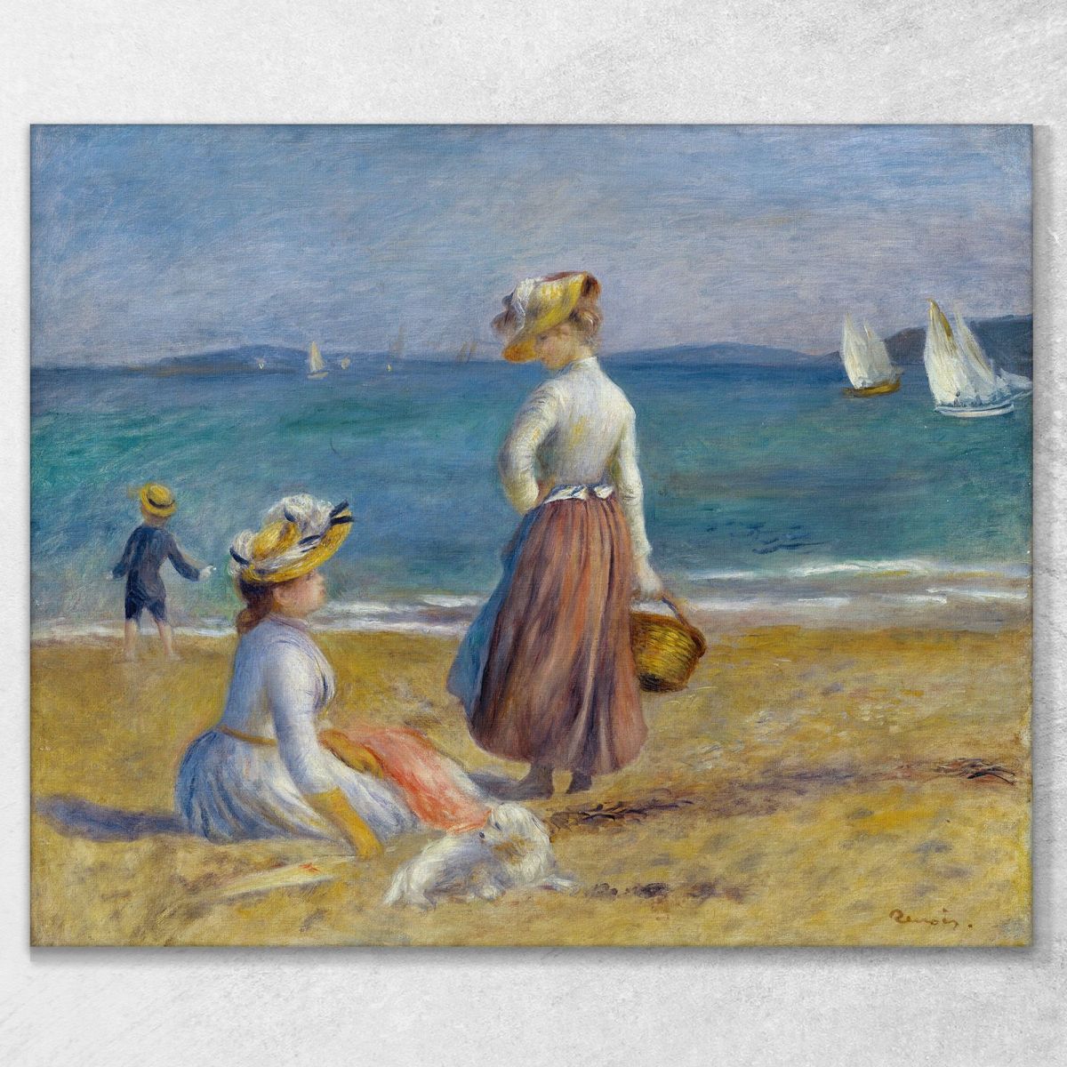 Figures On The Beach Pierre-Auguste Renoir par225 canvas print 