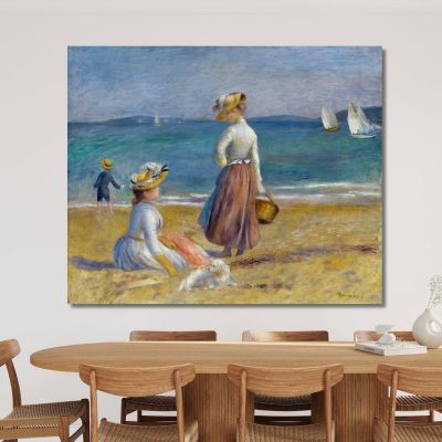Figures On The Beach Pierre-Auguste Renoir par225 canvas print 