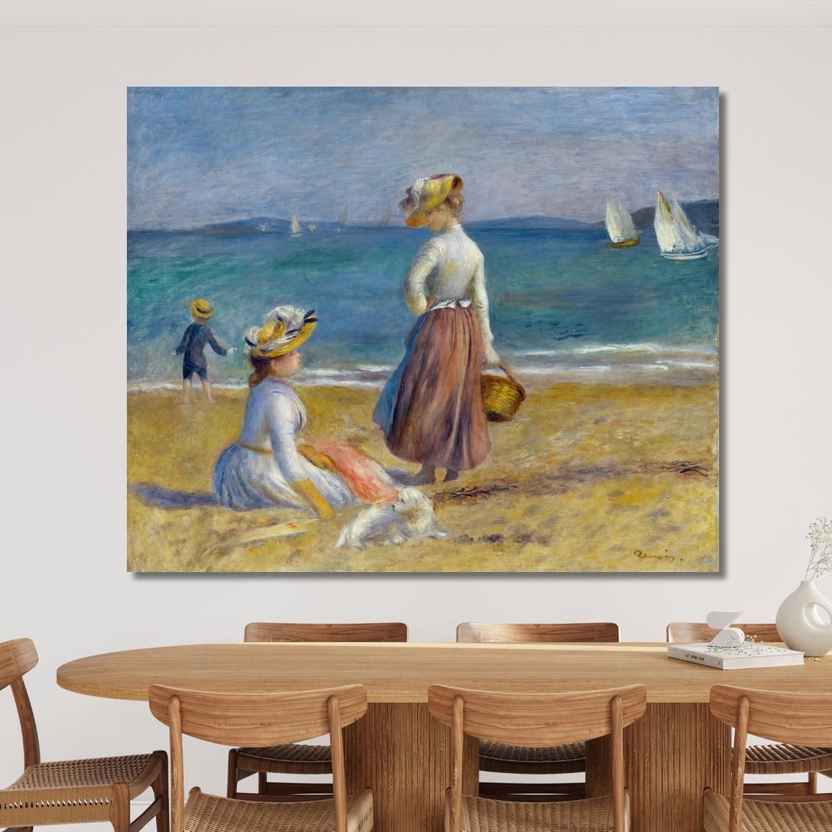 Figures On The Beach Pierre-Auguste Renoir par225 canvas print 