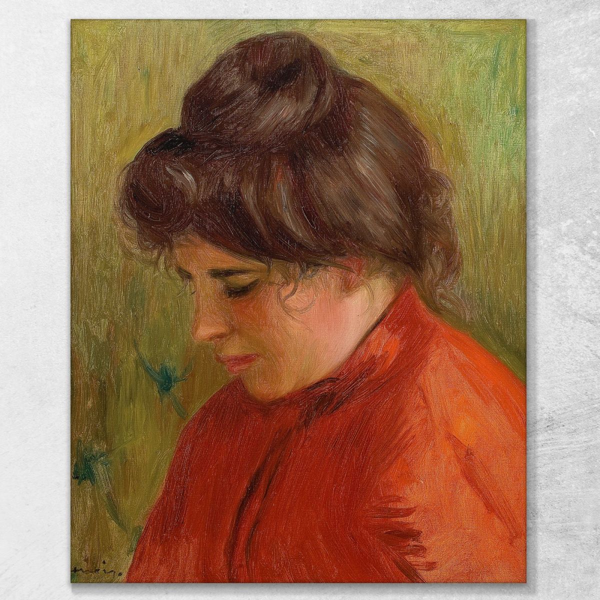 Gabrielle In Red Pierre-Auguste Renoir par232 canvas print 