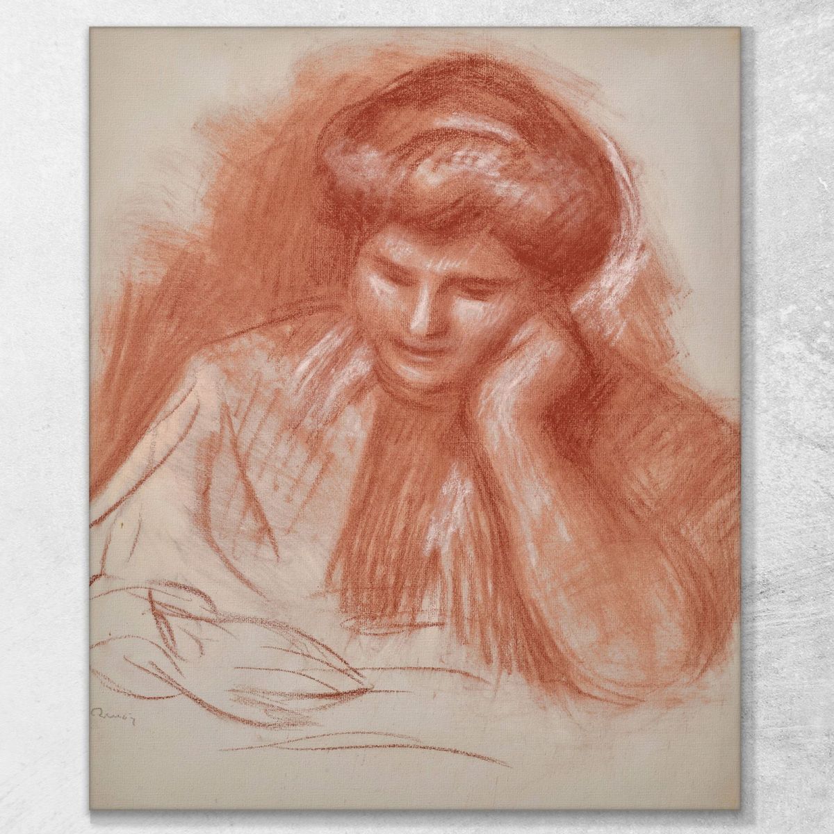 Gabrielle Reading 2 Pierre-Auguste Renoir par233 canvas print 