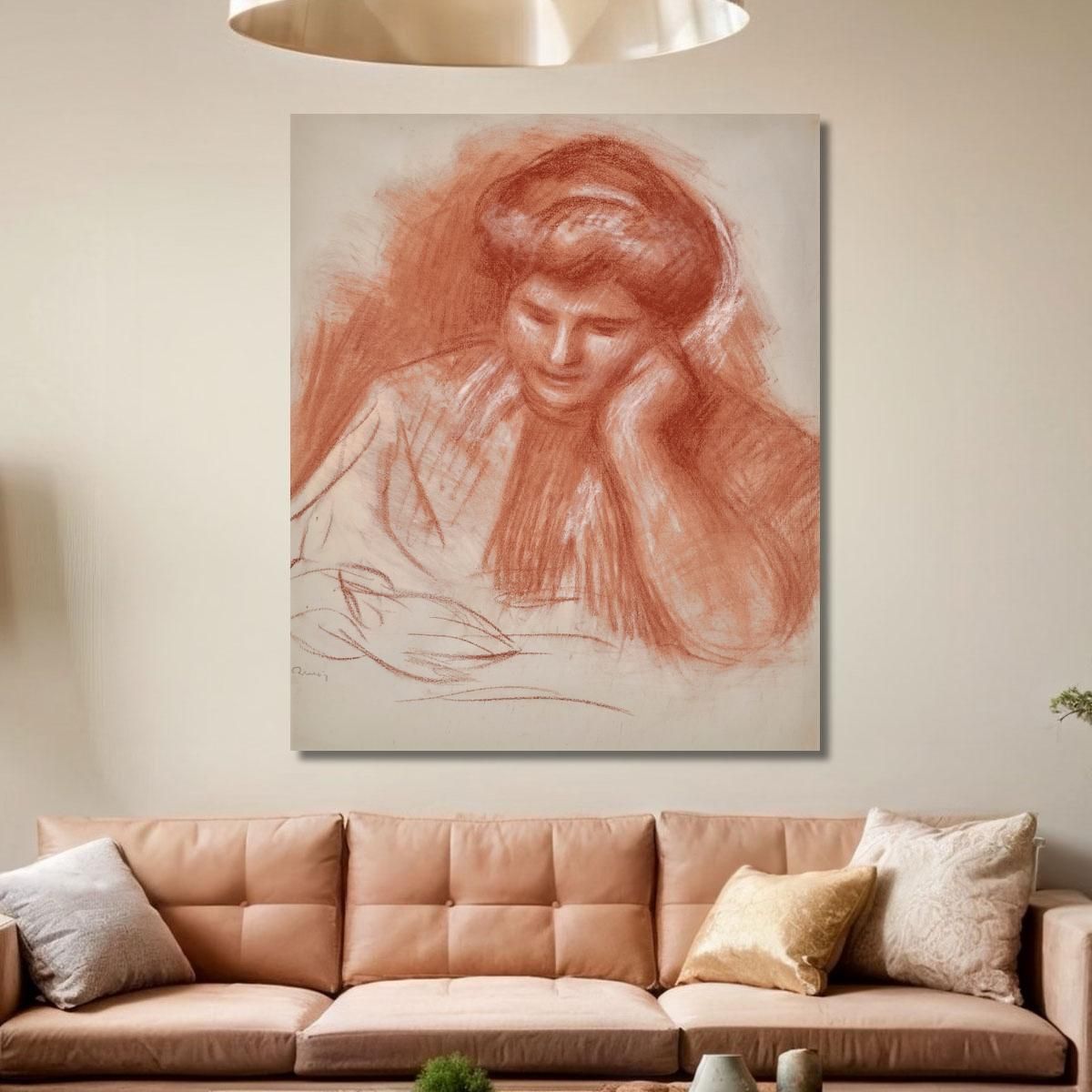 Gabrielle Reading 2 Pierre-Auguste Renoir par233 canvas print 