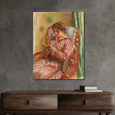 Gabrielle Lisant Pierre-Auguste Renoir par234 canvas print 